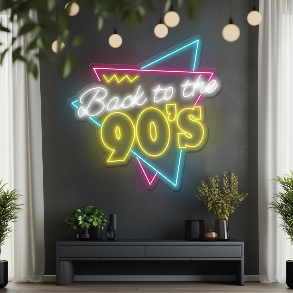 Retro Led Sign Back to the 80s 90s Led Neon Sign