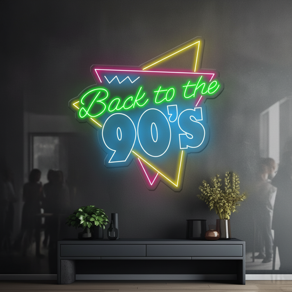 Retro Led Sign Back to the 80s 90s Led Neon Sign
