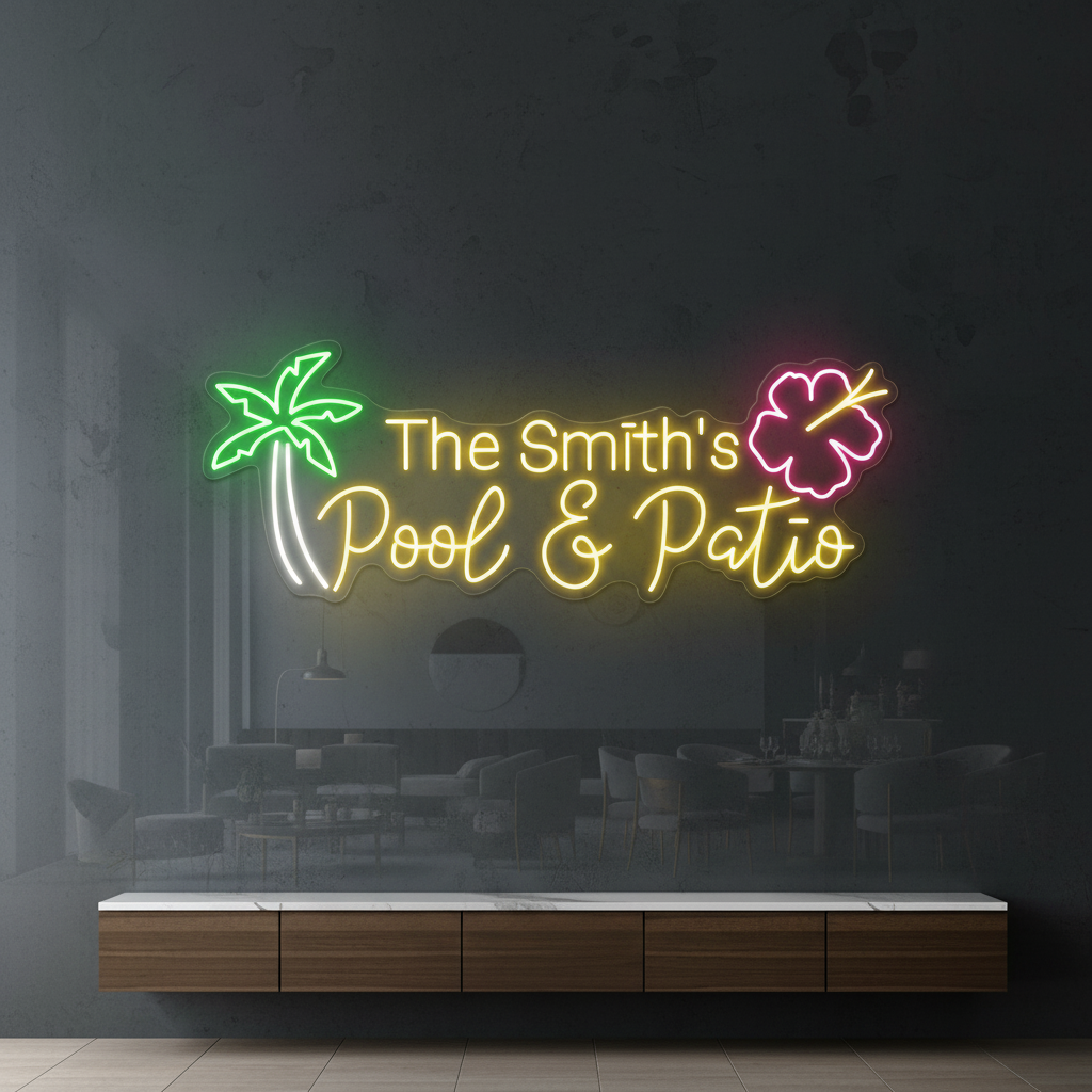 Custom Palm Tree Neon Sign Tropical Decor Sign