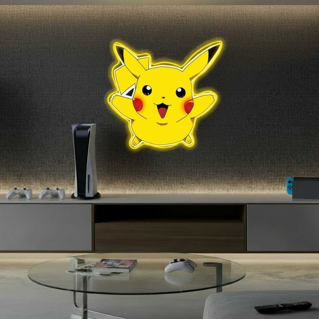 Cartoon Neon Artwork Sign Room Decor Sign