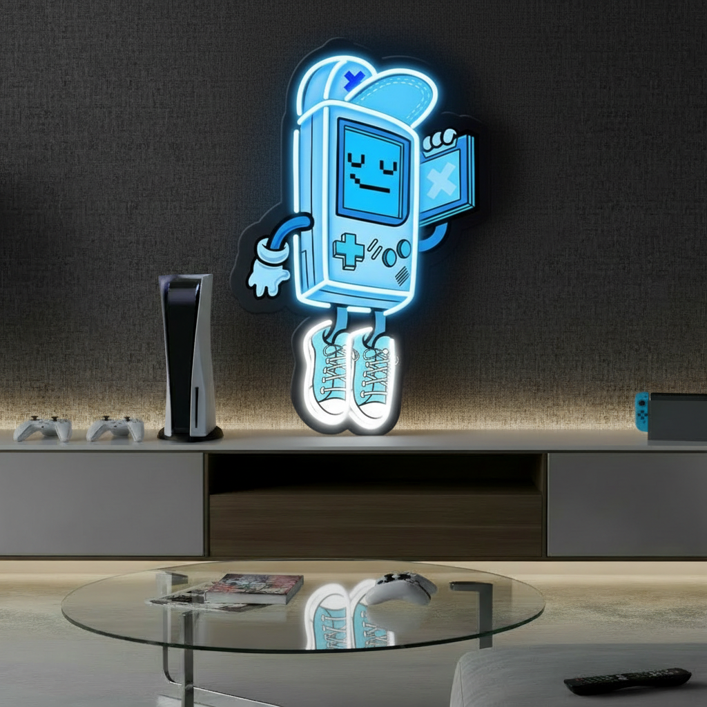 Gameboy Led Neon Gaming Room Decor Sign