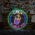 Bubble Tea Shop Open Led Neon Sign