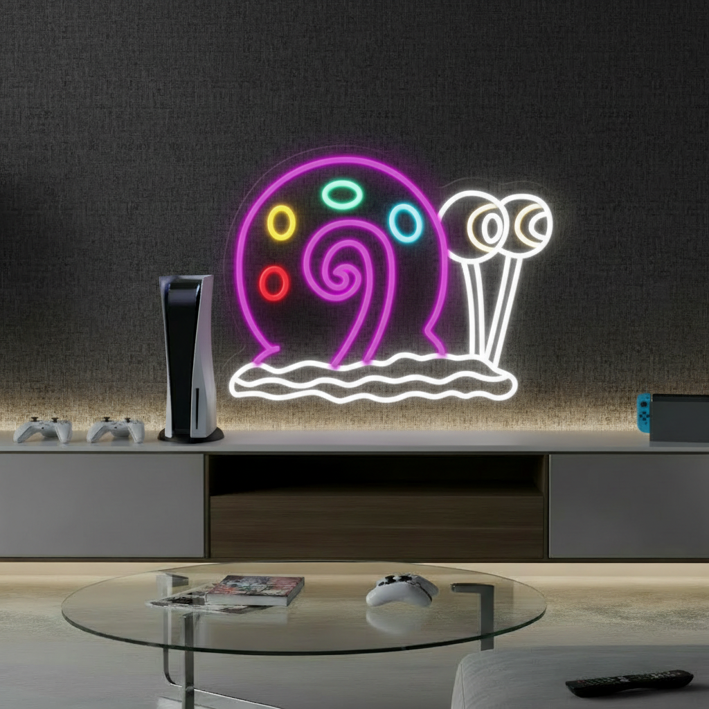 Snail Cartoon Led Neon Sign Gaming Room Decor Sign