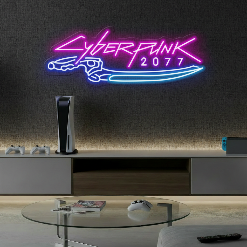 Cyberpunk 2077  Neon Sign for Gaming Room Decor