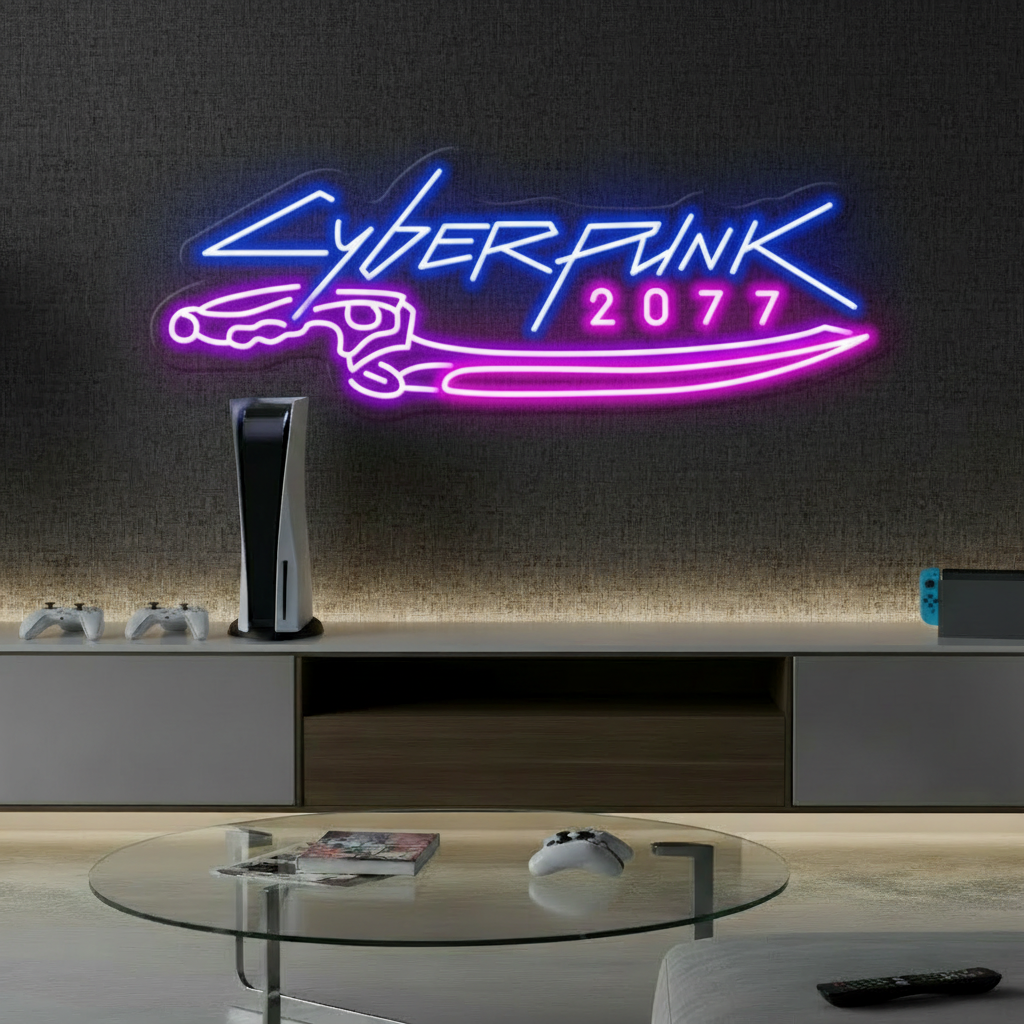 Cyberpunk 2077  Neon Sign for Gaming Room Decor
