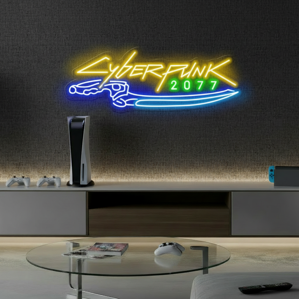 Cyberpunk 2077  Neon Sign for Gaming Room Decor