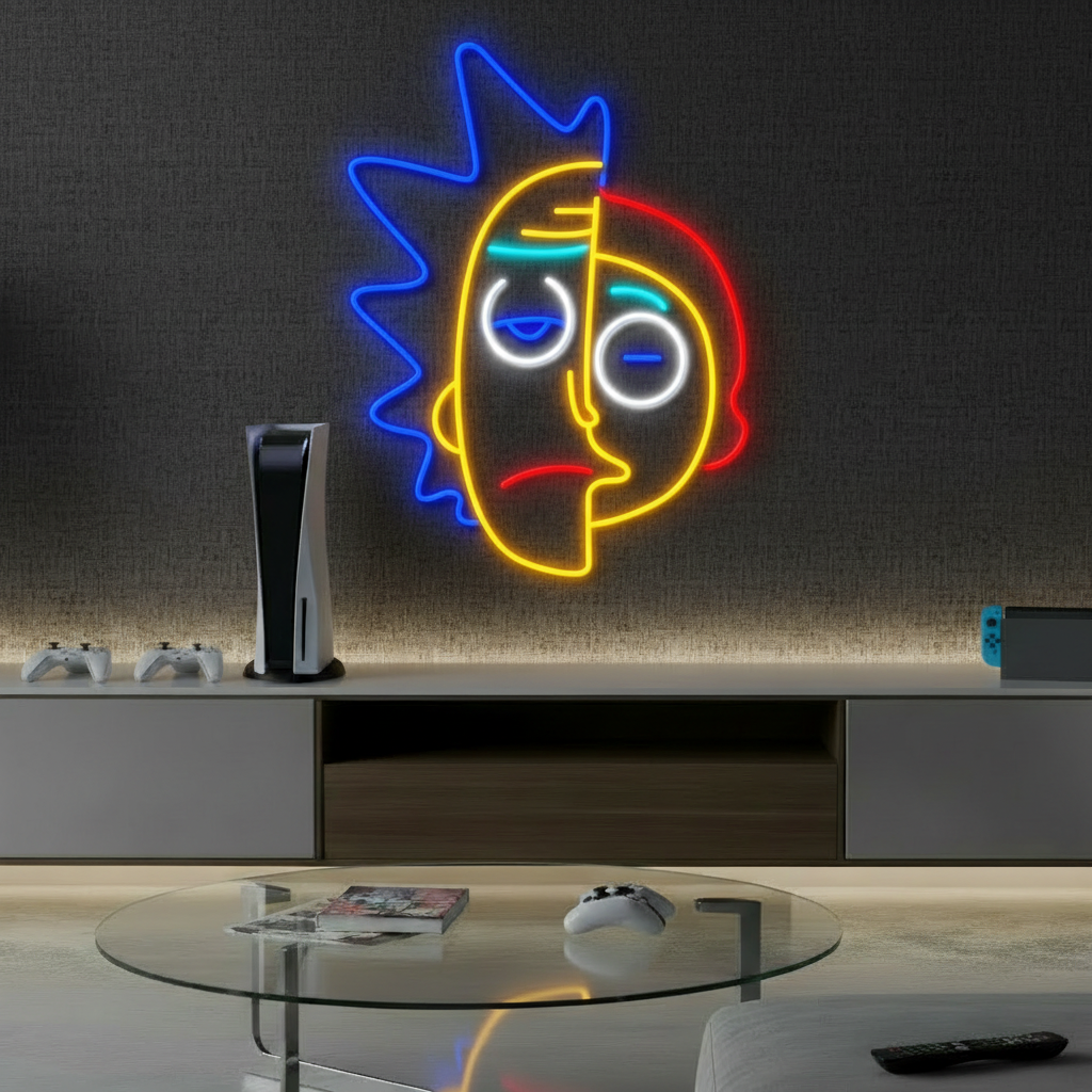 Rick and Morty Led  Neon Sign Room Decor Sign Light