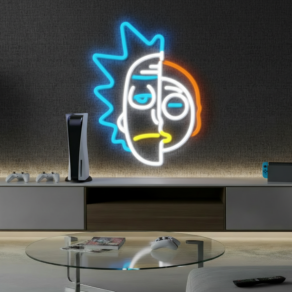 Rick and Morty Led  Neon Sign Room Decor Sign Light