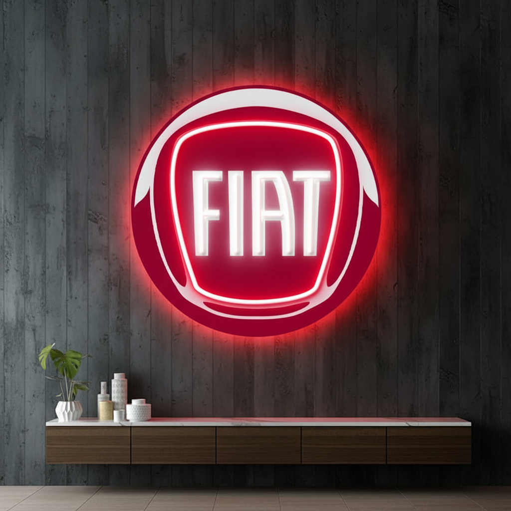 FIAT Car Logo Led Neon Sign