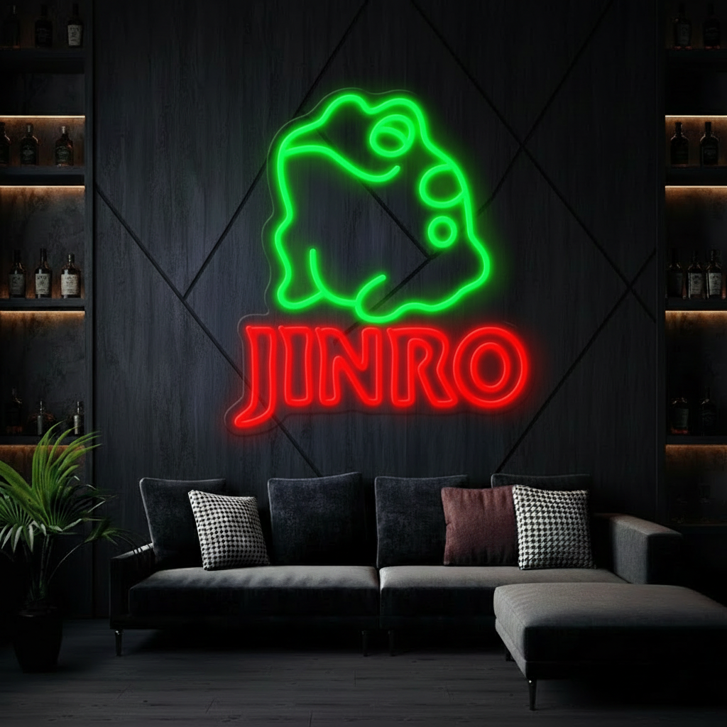 JINRO Soju Frog Led Neon Sign Bar Wall Decor Sign