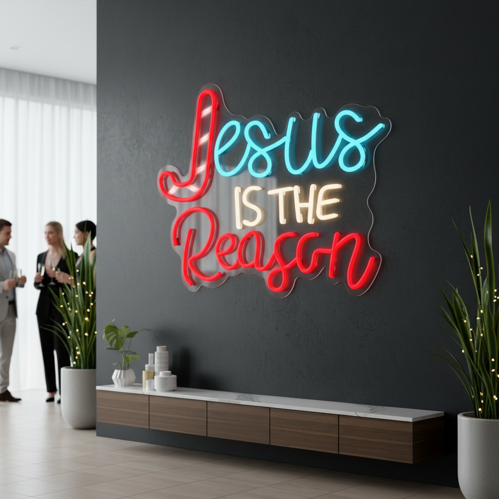 Jesus Is The Reason Led Neon Sign