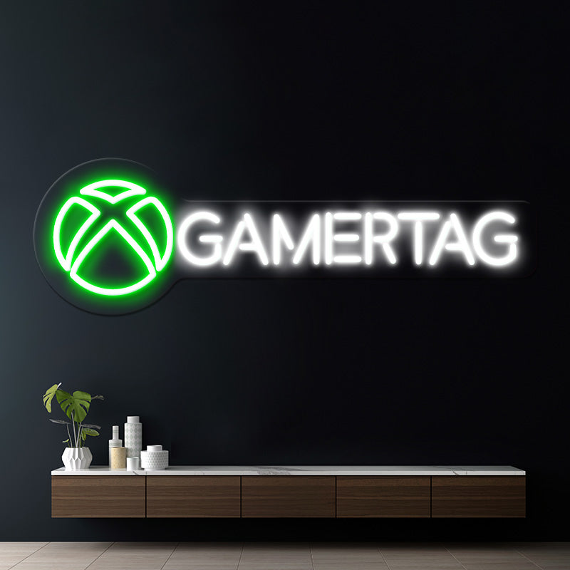 Gamertag Led Neon Sign Man Cave Decor Sign