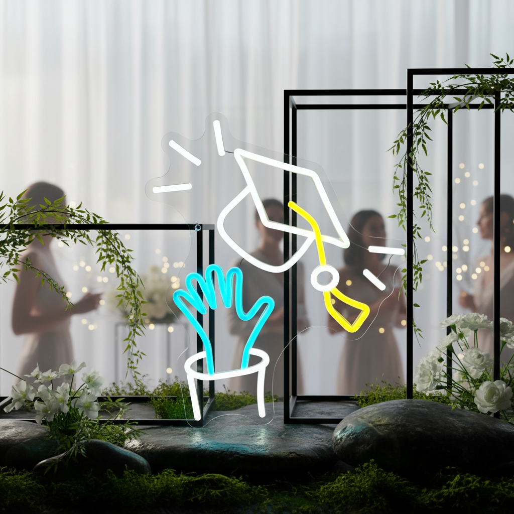 2025 Graduation Cap Neon Sign