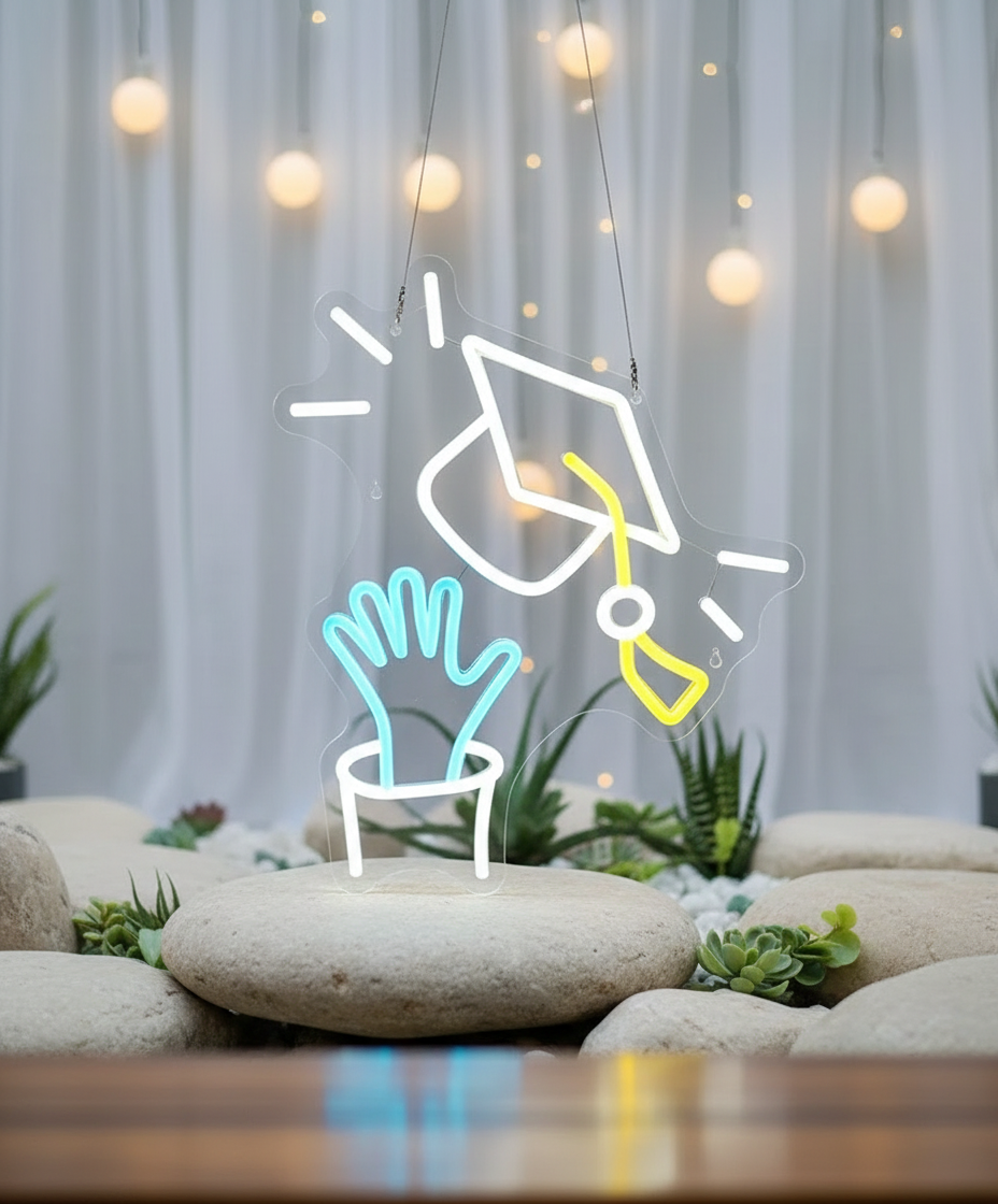 2025 Graduation Cap Neon Sign