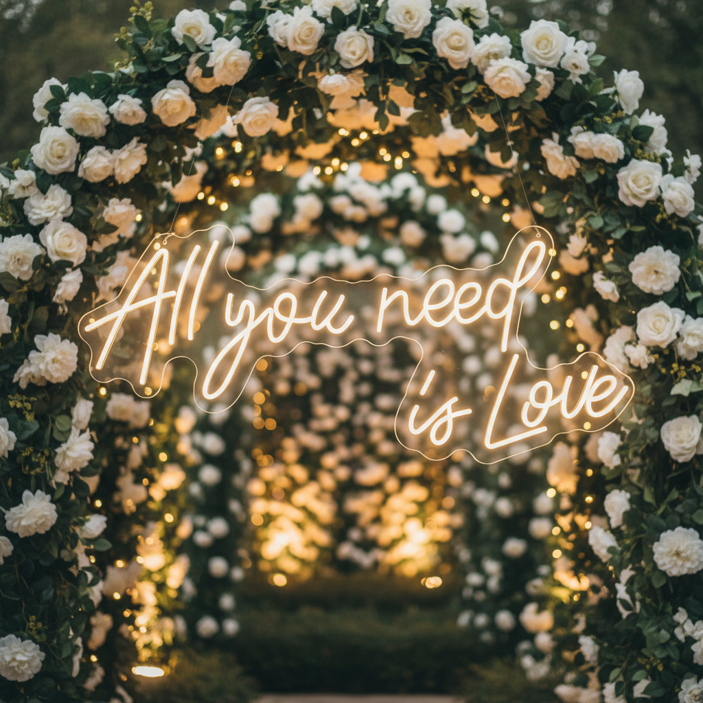 All You Need Is Love Neon Sign