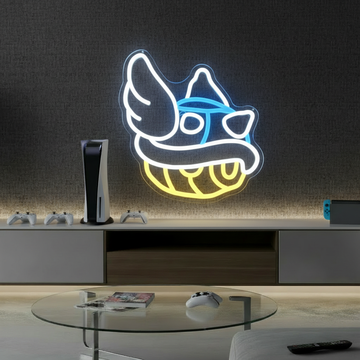 Blue Shell Led Neon Sign Gaming Room Decor Sign