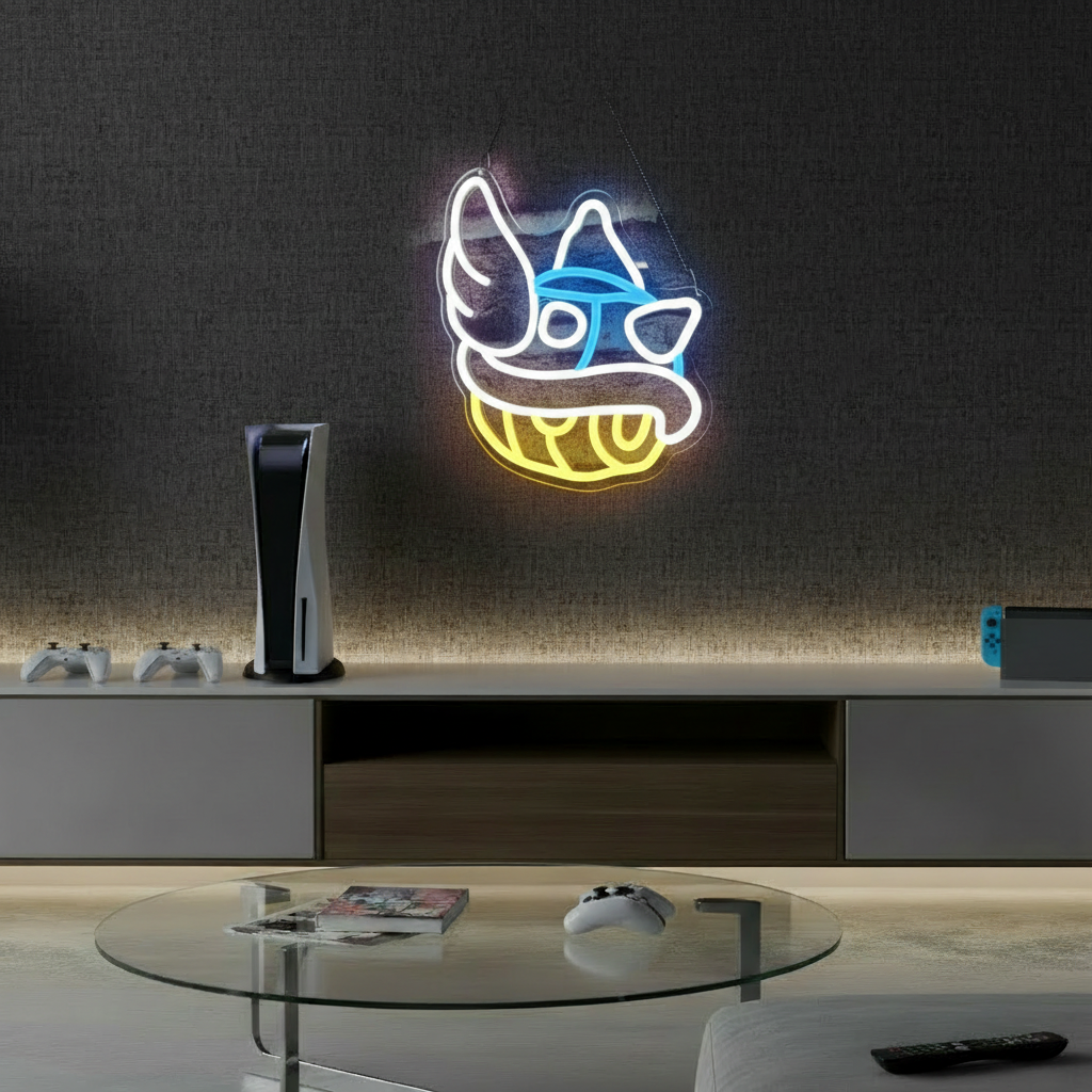 Blue Shell Led Neon Sign Gaming Room Decor Sign