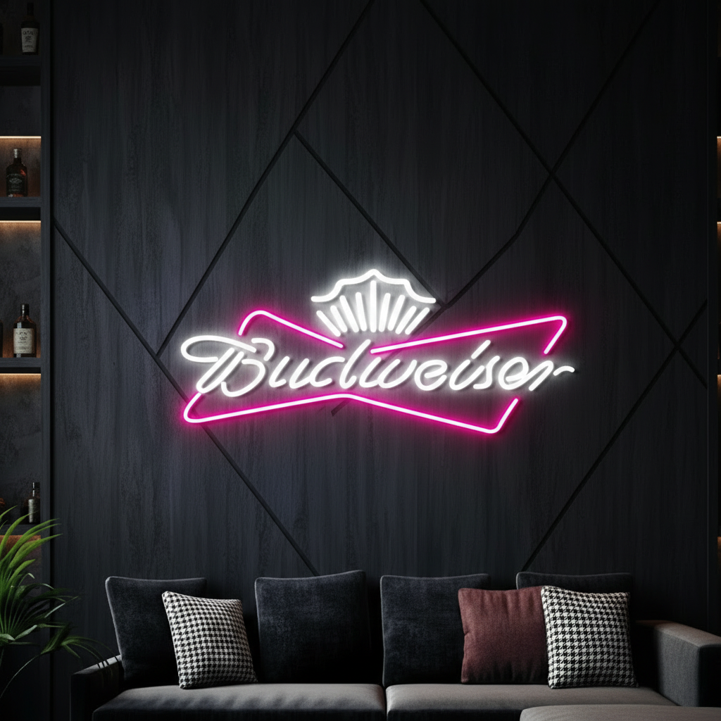 Budweiser Bar Neon LED Sign Bar Wall Decor Art