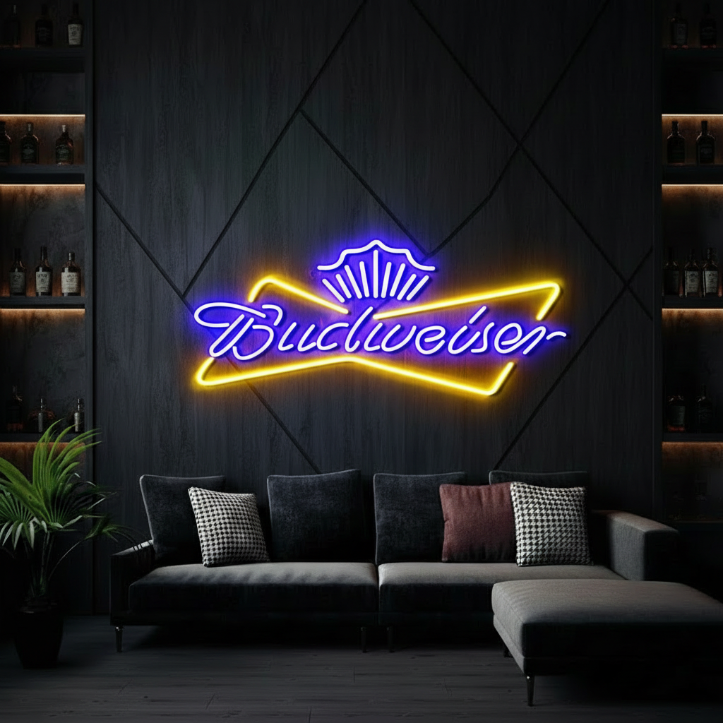 Budweiser Bar Neon LED Sign Bar Wall Decor Art