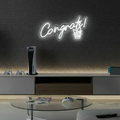 Congrats Neon Sign for Party Celebration