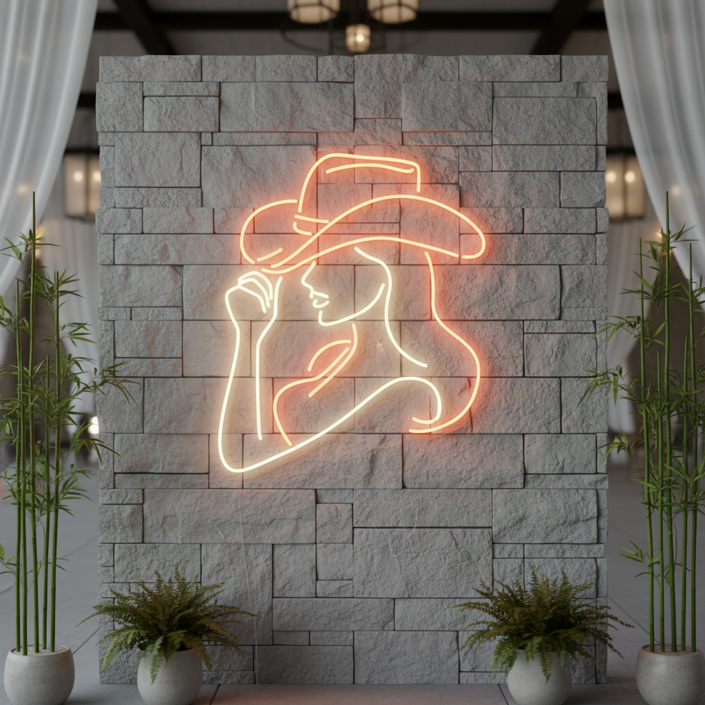 Cowgirl Led Sign Cowgirl Neon Sign Western Wall Decor Bar Neon Sign