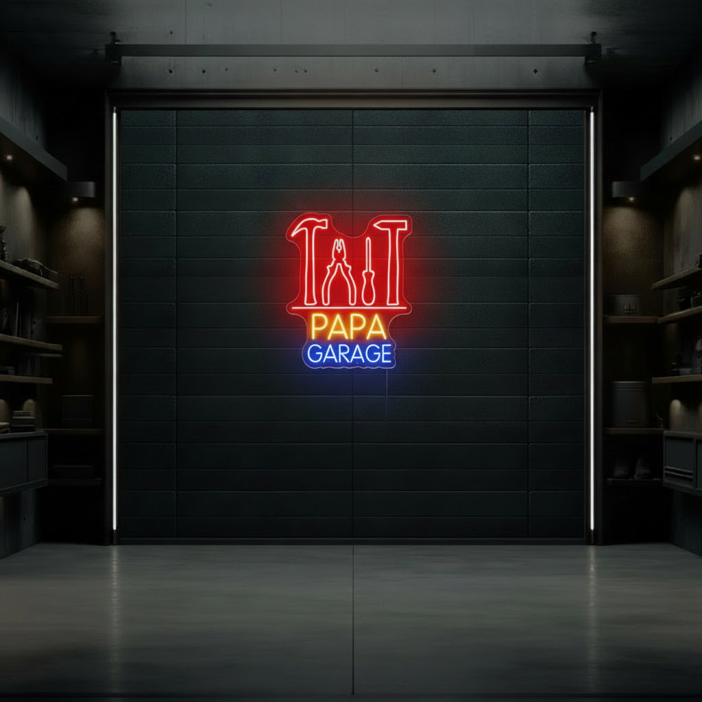 Custom Name Garage Neon Garage Light Sign