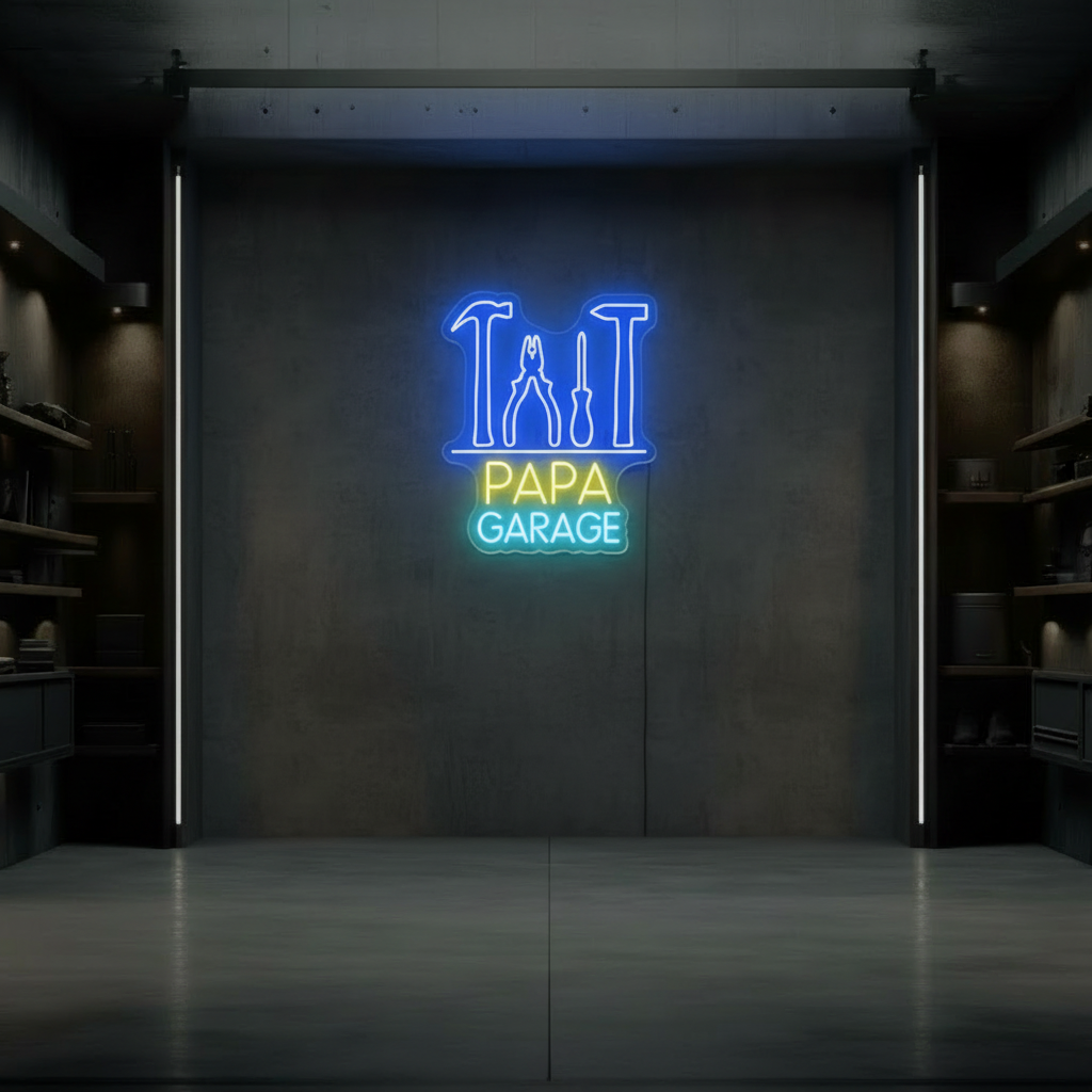 Custom Name Garage Neon Garage Light Sign