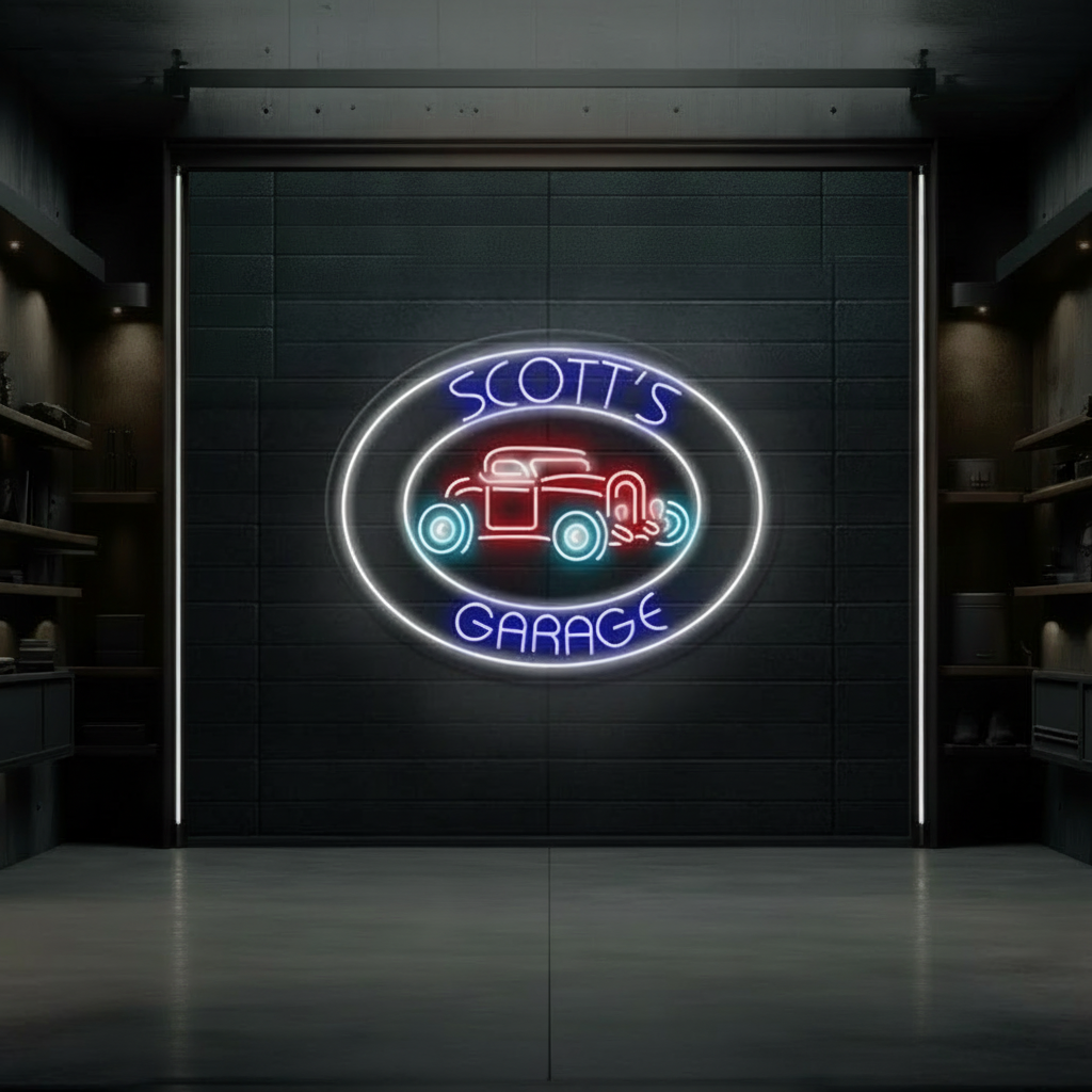 Custom Garage Led Neon Sign Unique Gift for Men