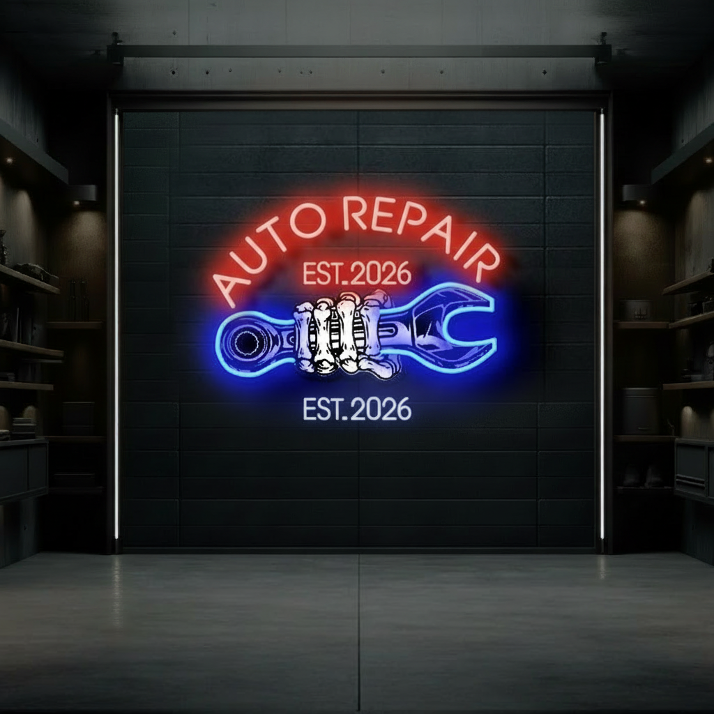 Custom Garage Neon Sign for Men Garage Led Neon Sign