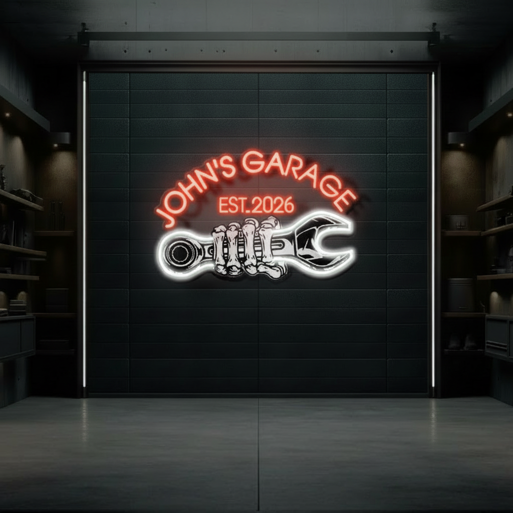 Custom Garage Neon Sign for Men Garage Led Neon Sign