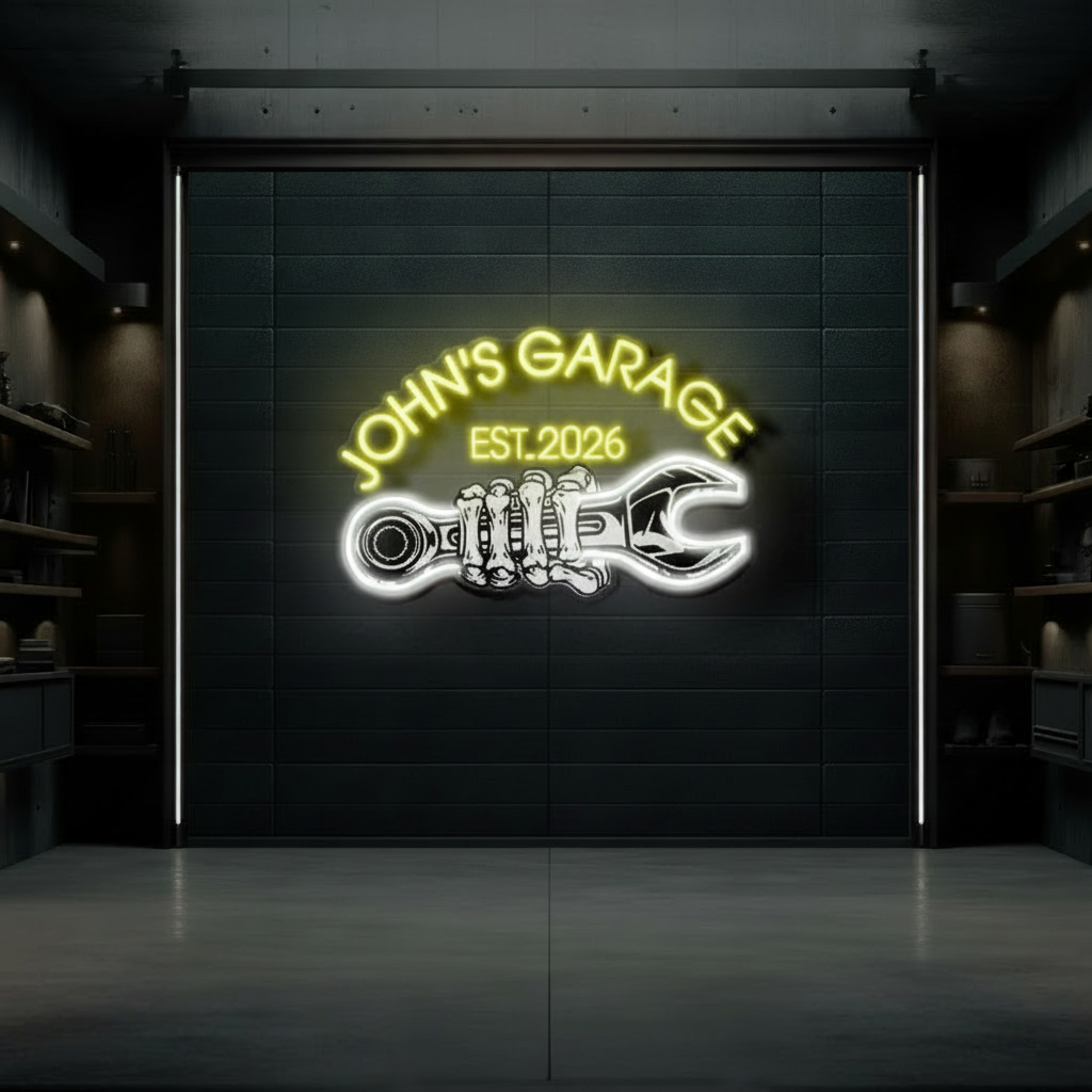Custom Garage Neon Sign for Men Garage Led Neon Sign