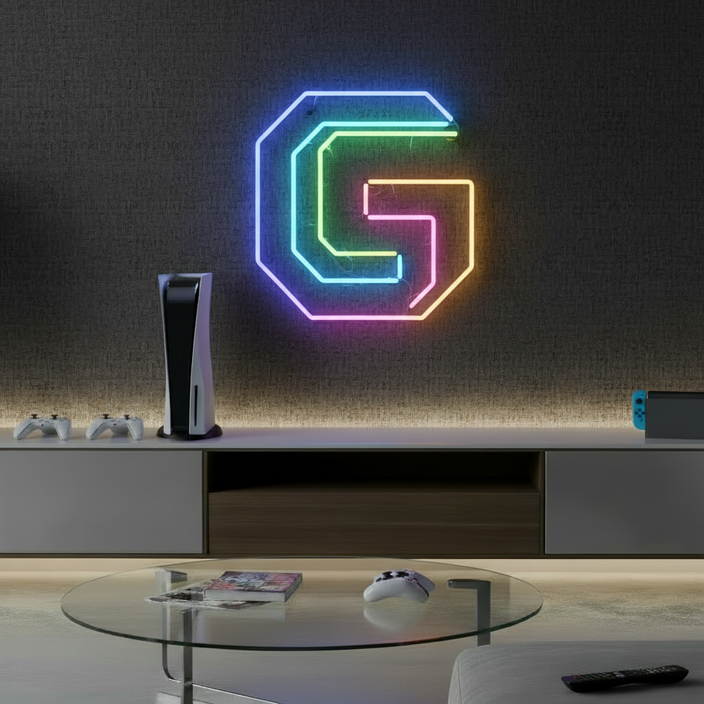 Gaming Neon Sign for Gamer Room Decor