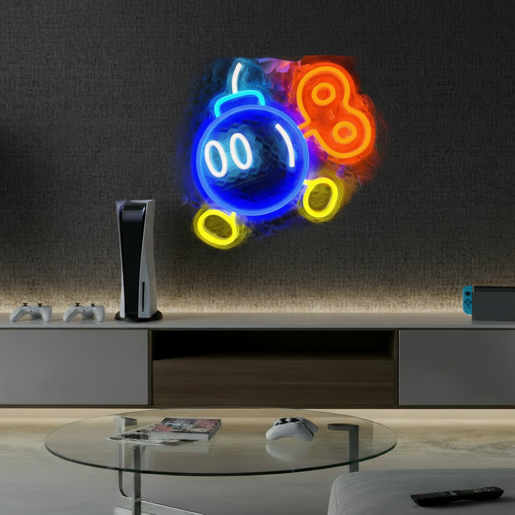 Gaming Neon Sign for Gamer Room Decor