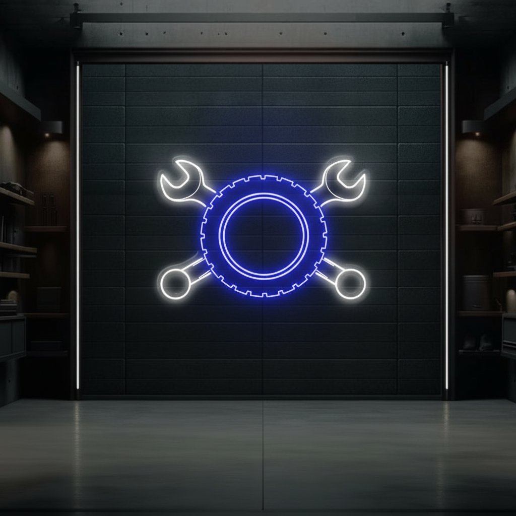 Garage Neon Sign for Men Garage Decor Sign Light