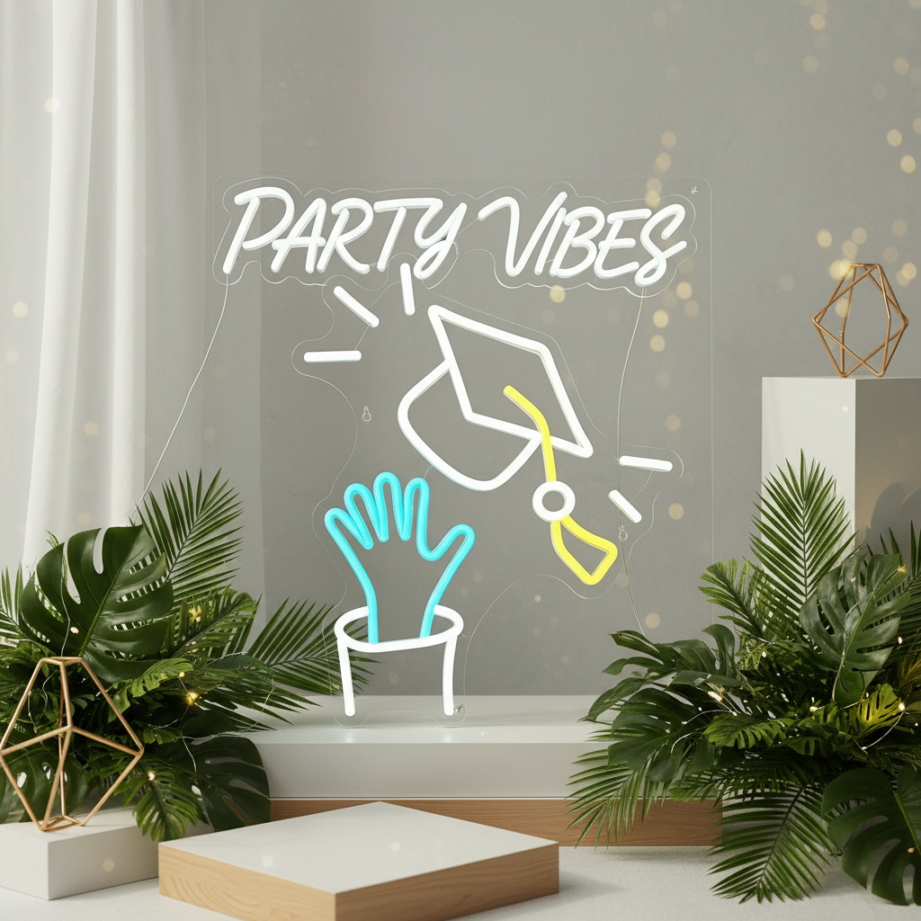 2025 Graduation Cap Neon Sign