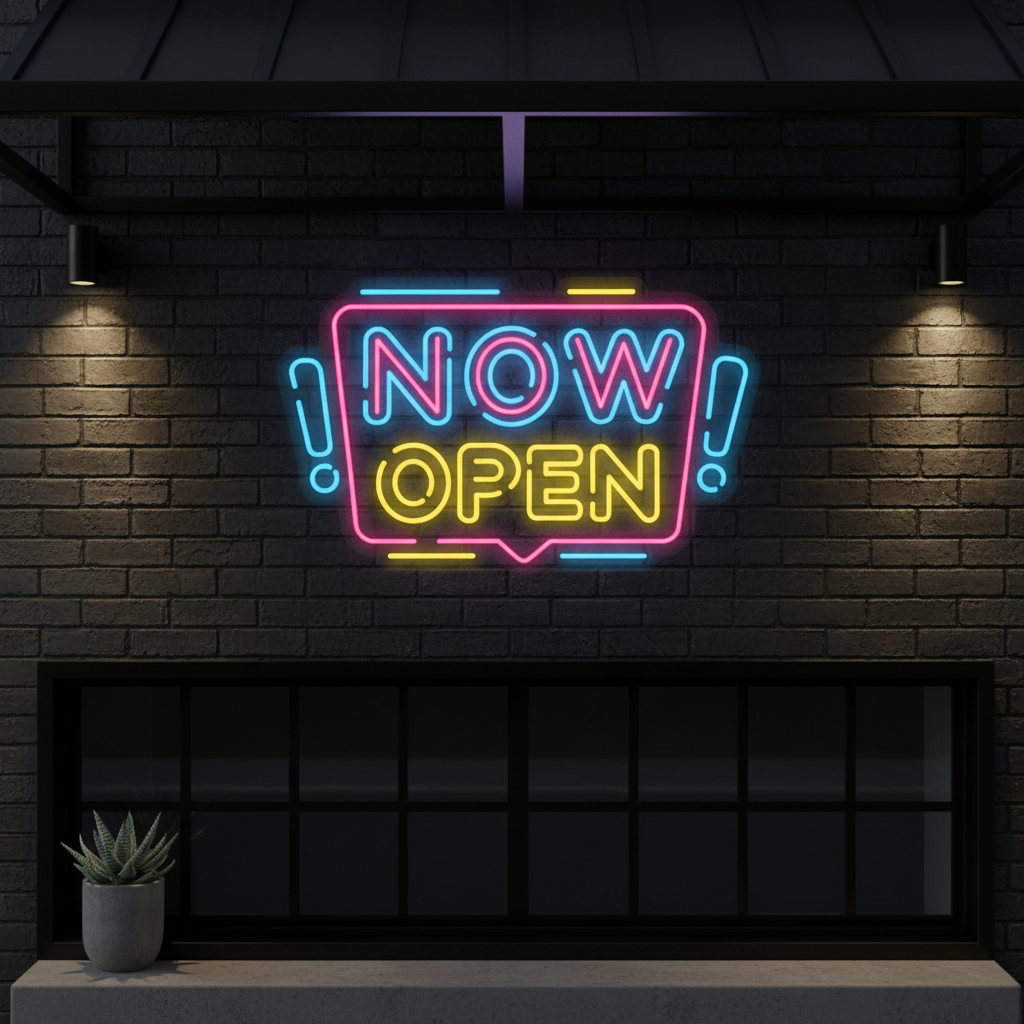 Now Open Neon Signs Now Acrylic Led Sign for Shop Business Decor