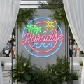 Paradise Beach Led Sign Custom Summer Party Decor Sign