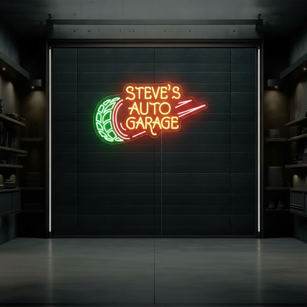 Personalized Garage Name Neon Sign Led Garage Neon Sign