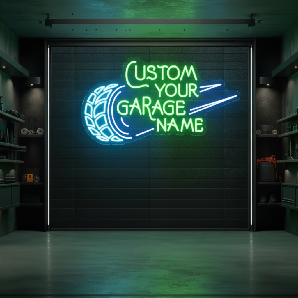 Personalized Garage Name Neon Sign Led Garage Neon Sign