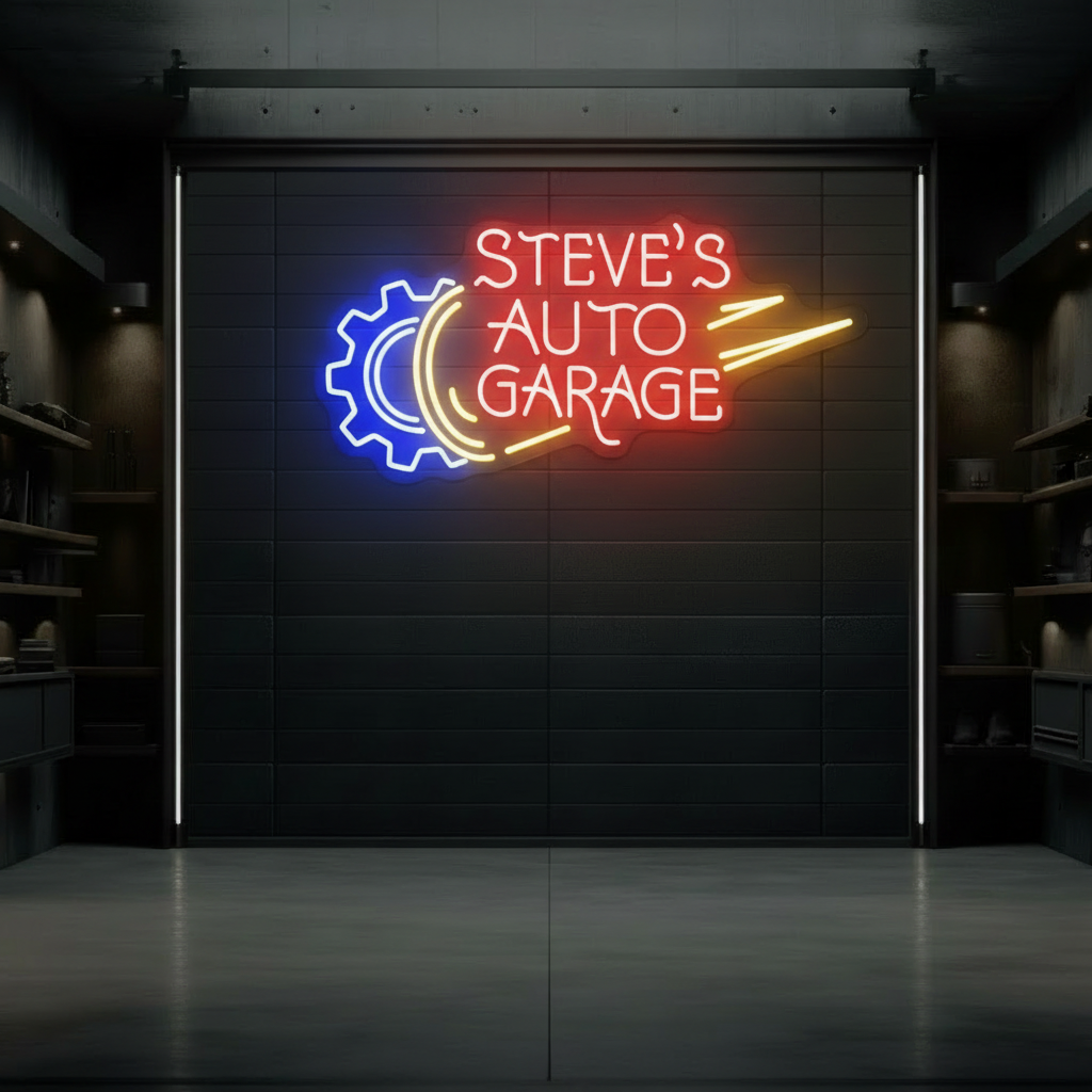 Personalized Garage Name Neon Sign Led Garage Neon Sign