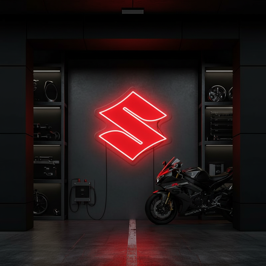 Car Logo Led Neon Sign Motorcycle Wall Light for Home