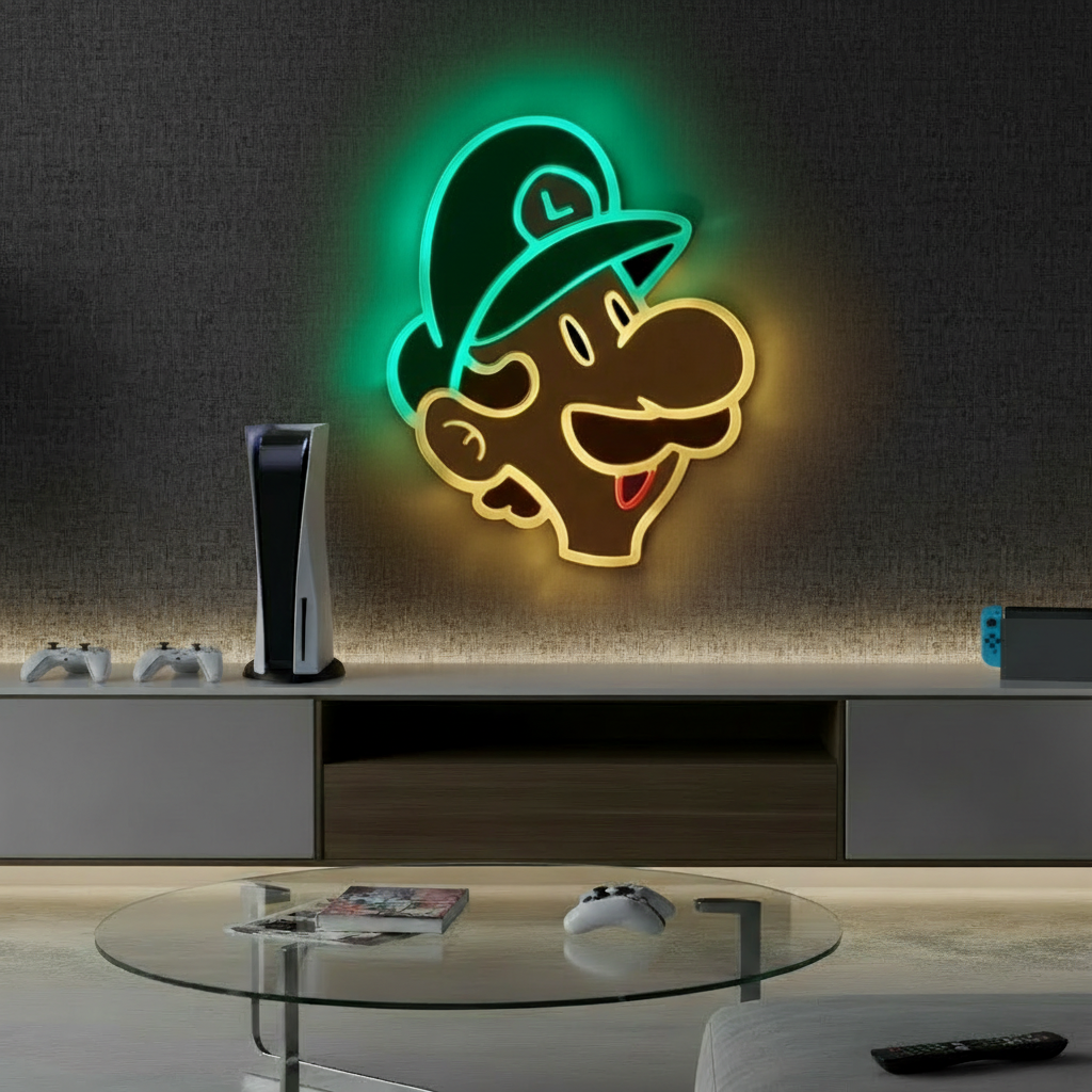 Luigi Sign Led Neon Sign Kids Neon Gift
