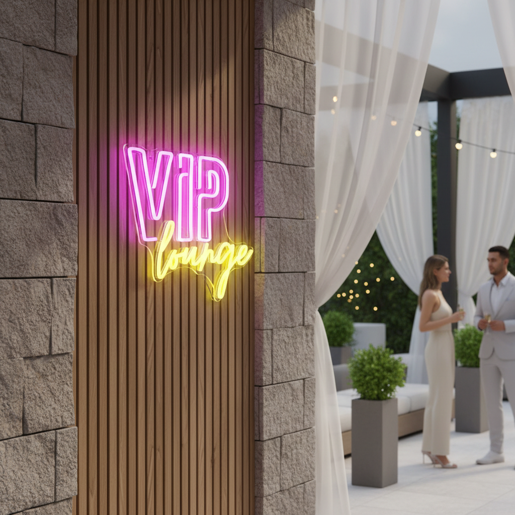 VIP Lounge Neon Sign Custom Led Neon Sign