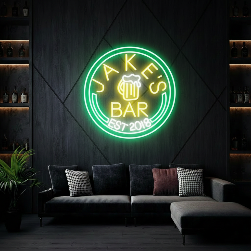 Custom Beer Bar Neon Signage Bar Name Neon Sign
