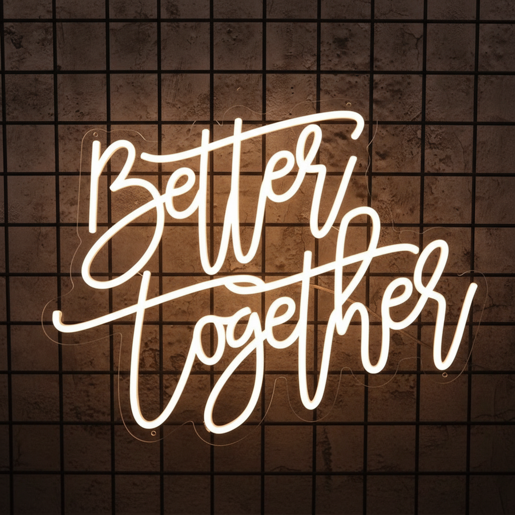 Better Together Neon Sign Wedding Neon Sign