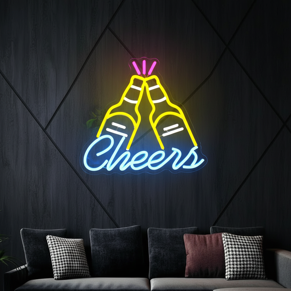 LED Beer Neon Sign Led Light up for Wall  Art
