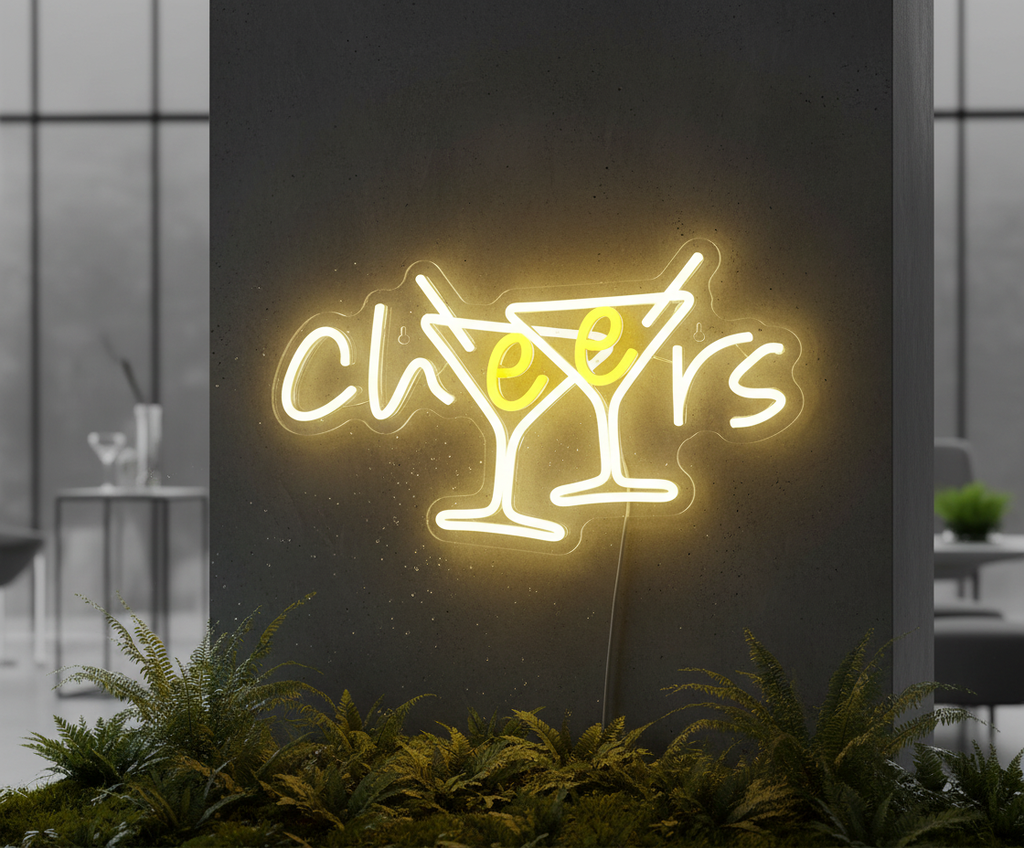 Cheers Neon Sign for Pub Party Club Bar Decor