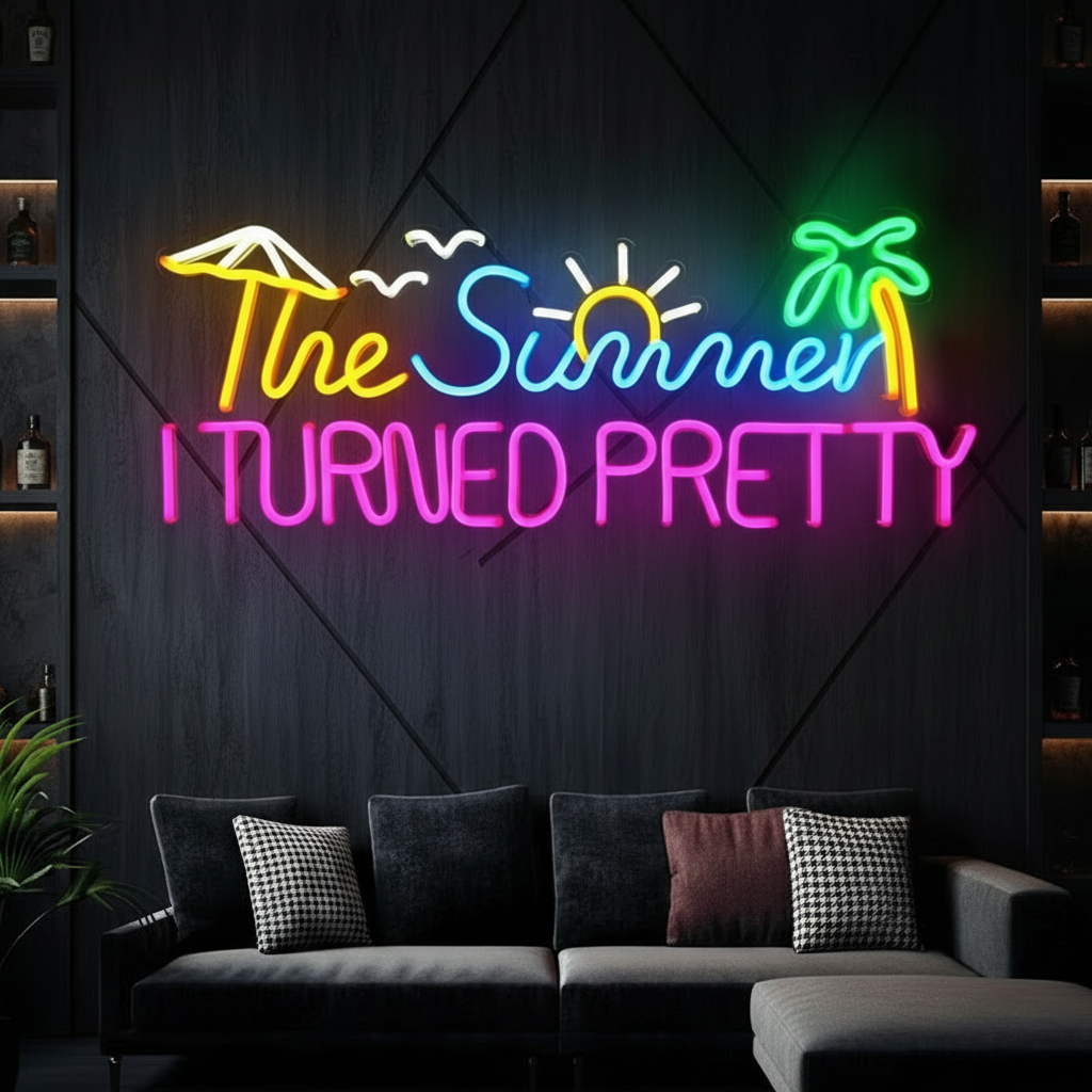 The Summer I Turned  Pretty Led Neon Sign Neon Room Decor Sign
