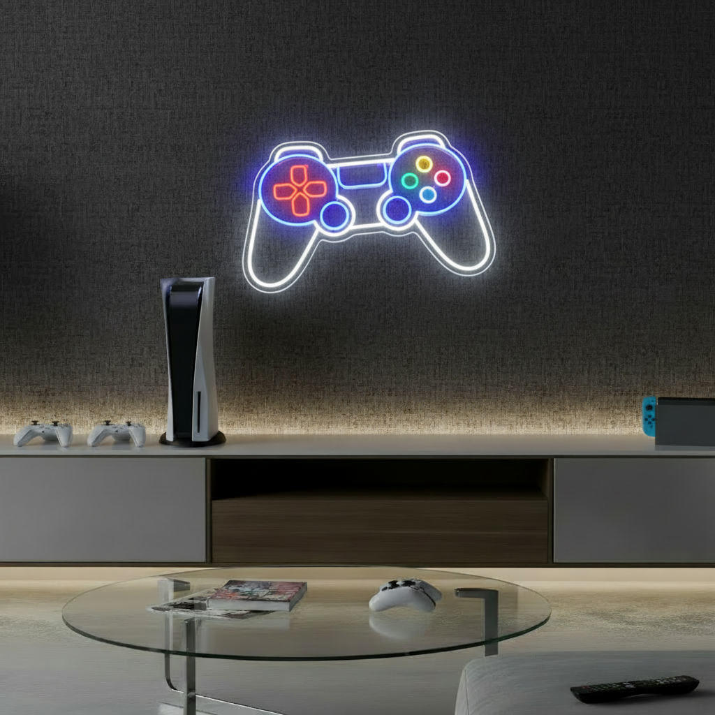 Game Controller Neon Sign Gaming Room Decor Sign