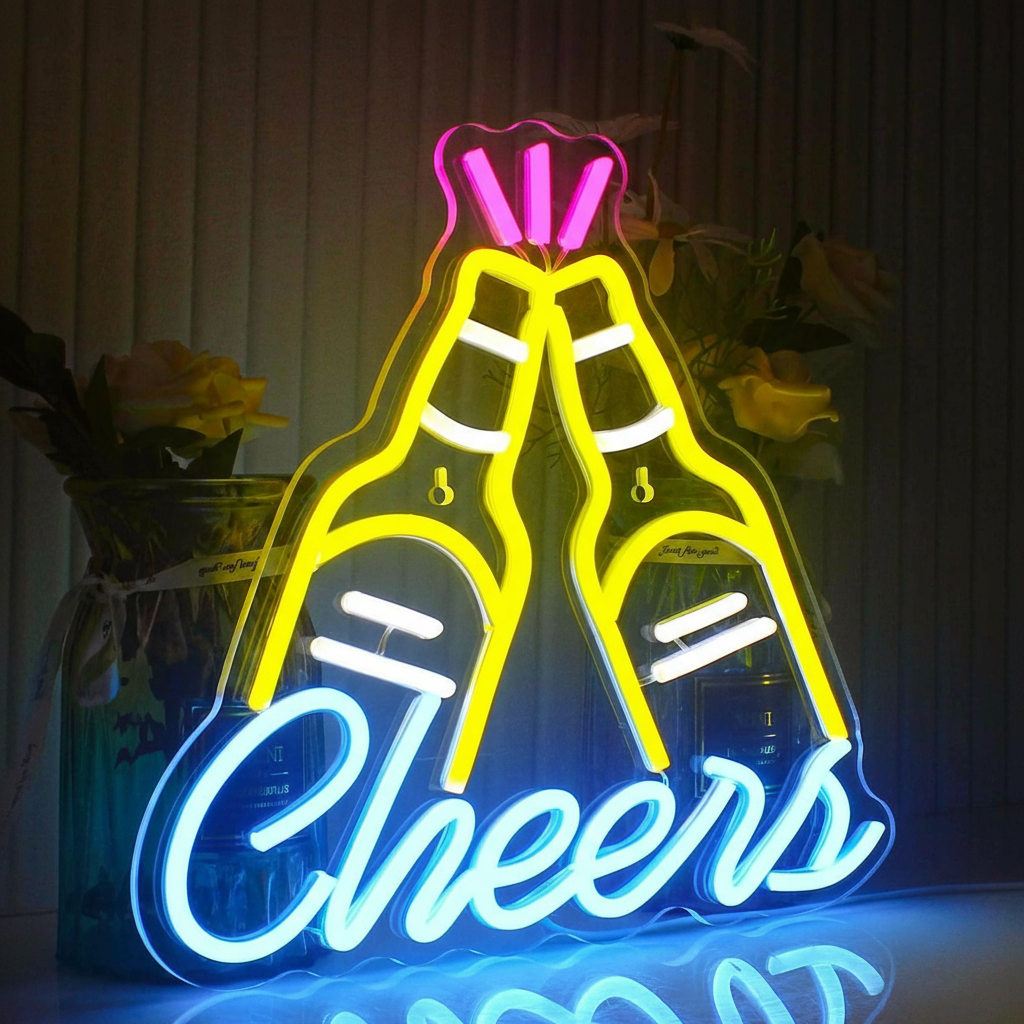LED Beer Neon Sign Led Light up for Wall  Art